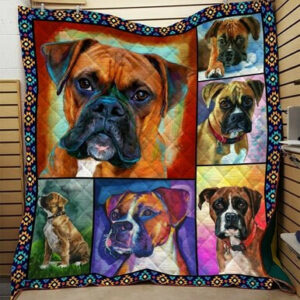 Dog Quilt Blanket – 3d Quilt Blanket Dml-Qhg00012  Size Single, Twin, Full, Queen, King, Super King