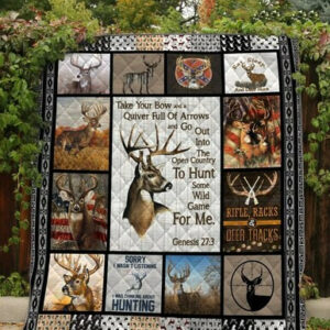 Deer Hunter 3d Printing Quilt Blanket Pm-Qdt00002  Size Single, Twin, Full, Queen, King, Super King