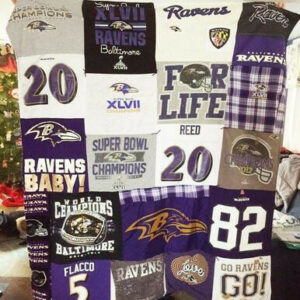 Ravens Quilt Blanket Bn14 ��� Quilt Size Single, Twin, Full, Queen, King, Super King