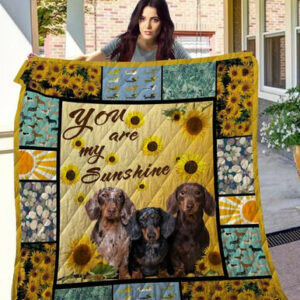 Dachshund Quilt Blanket Qui12010  Size Single, Twin, Full, Queen, King, Super King