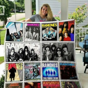 Ramones Quilt Blanket  Size Single, Twin, Full, Queen, King, Super King