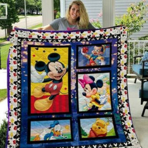 Disney Characters Quilt Blanket ��� Quilt Size Single, Twin, Full, Queen, King, Super King