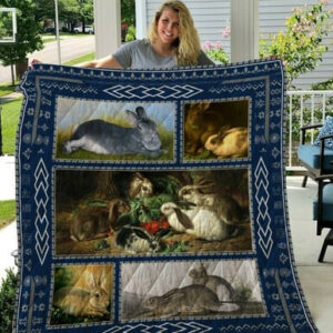 Rabbit Quilt Blanket Quiani10003  Size Single, Twin, Full, Queen, King, Super King