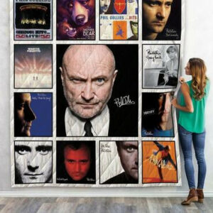 Phil Collin Quilt Blanket For Fans 01  Size Single, Twin, Full, Queen, King, Super King