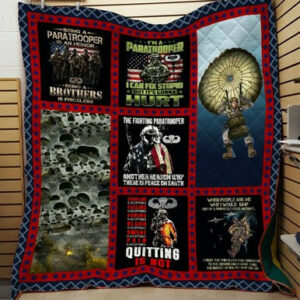 Paratrooper 3d Printing Quilt Blanket Dtn-Qvk00011  Size Single, Twin, Full, Queen, King, Super King