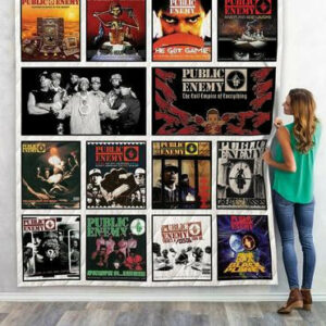 Public Enemy Albums Quilt Blanket 02  Size Single, Twin, Full, Queen, King, Super King