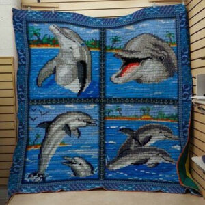Dolphin 1103058 Quilt Blanket ��� Quilt Size Single, Twin, Full, Queen, King, Super King