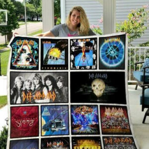 Def Leppard 2 Quilt Blanket  Size Single, Twin, Full, Queen, King, Super King