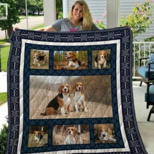 Beagle Quilt Blanket Qui25003  Size Single, Twin, Full, Queen, King, Super King