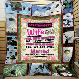 Paratrooper Wife Quilt Blanket Hqt-Qvk00036  Size Single, Twin, Full, Queen, King, Super King