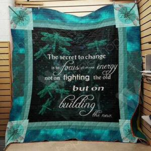 Dragonfly Quilt Blanket  F2715 84o40  Size Single, Twin, Full, Queen, King, Super King