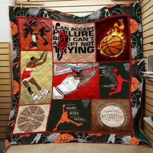 Basketball Quilt Blanket 1128-2 Bn-Lh  Size Single, Twin, Full, Queen, King, Super King