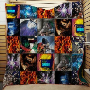 Dream All Welder Man 3d Quilt Blanket  Size Single, Twin, Full, Queen, King, Super King