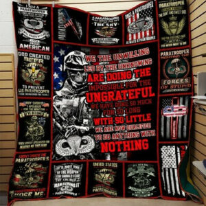 Paratrooper Quilt Blanket Txh-Qvk0001  Size Single, Twin, Full, Queen, King, Super King