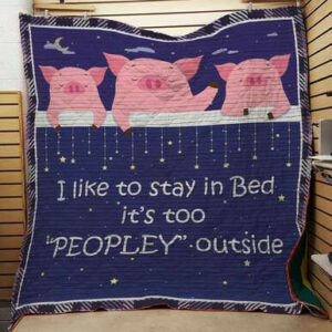 Pig Quilt Blanket F1201 85o38  Size Single, Twin, Full, Queen, King, Super King