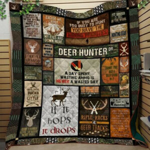 Deer Hunter 3d Printing Quilt Blanket Pm-Qct00026  Size Single, Twin, Full, Queen, King, Super King