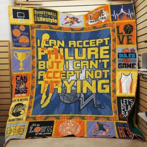 Basketball Quilt Blanket 1121-4 Bn-To  Size Single, Twin, Full, Queen, King, Super King