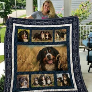 Bernese Mountain Dog Quilt Blanket Qui16006  Size Single, Twin, Full, Queen, King, Super King