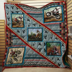 Dirt Bikes Quilt Blanket J0906 84o32  Size Single, Twin, Full, Queen, King, Super King