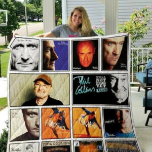 Phil Collins Quilt Blanket  Size Single, Twin, Full, Queen, King, Super King