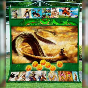 Dragon Ball Goku Shenron Quilt blanket  Size Single, Twin, Full, Queen, King, Super King