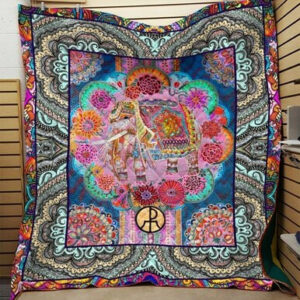 Bohemian Elephant 3d Quilt Blanket Hqc-Qct00034  Size Single, Twin, Full, Queen, King, Super King