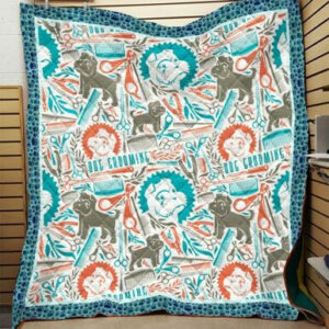 Dog Grooming Quilt Blanket 3D Quilt Blanket Ntp-Qdd0009 Size Single, Twin, Full, Queen, King, Super King
