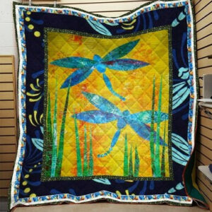 Dragonfly Quilt Blanket 3d Hqc-Qct00029  Size Single, Twin, Full, Queen, King, Super King