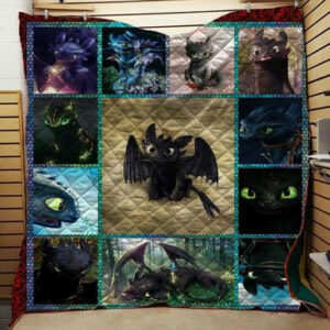 Dragon Quilt Blanket C  Size Single, Twin, Full, Queen, King, Super King