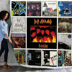 Def Leppard Singles Quilt Blanket 01  Size Single, Twin, Full, Queen, King, Super King