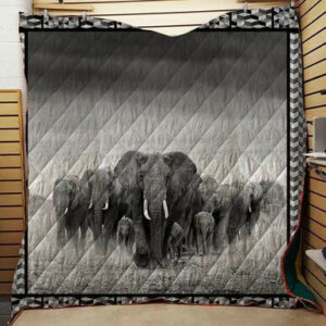 Elephant Quilt Blanket 1511-09  Size Single, Twin, Full, Queen, King, Super King