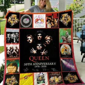 Queen 50Th Aniversary Quilt Blanket ��� Limited Quilt Blanket Size Single, Twin, Full, Queen, King, Super King