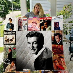 Bobby Darin Style Three Quilt Blanket  Size Single, Twin, Full, Queen, King, Super King