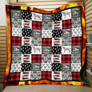 Dalmatian Future Firefighter Quilt Blanket 3d Hqc-Qht00019  Size Single, Twin, Full, Queen, King, Super King
