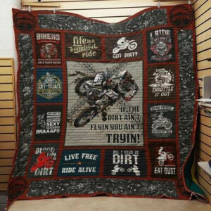 Dirt Bike Quilt Blanket J1101 82o35  Size Single, Twin, Full, Queen, King, Super King
