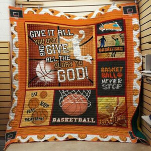 Basketball 3d Quilt Blanket J1103 83o41  Size Single, Twin, Full, Queen, King, Super King