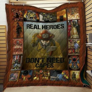 Quilt Blanket Firefighter 1114-7 Bn-4o  Size Single, Twin, Full, Queen, King, Super King