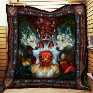 Princess Monoke Quilt Blanket Th214  Size Single, Twin, Full, Queen, King, Super King
