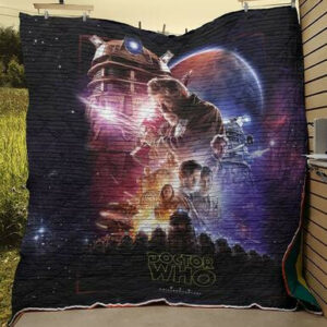 Doctor Who Tv Series Funny Poster Quilt Blanket  Size Single, Twin, Full, Queen, King, Super King