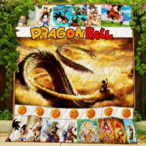 Dragon Ball Goku Quilt Blanket  Size Single, Twin, Full, Queen, King, Super King