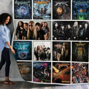 Dragonforce Albums Quilt Blanket 01  Size Single, Twin, Full, Queen, King, Super King