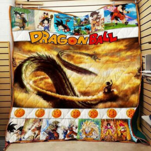 Dragon Ball Goku Quilt Blanket P166b  Size Single, Twin, Full, Queen, King, Super King