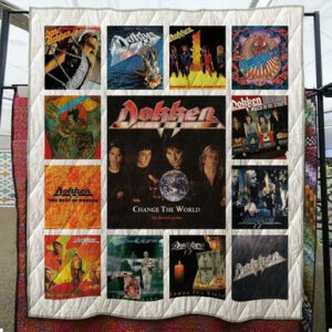 Dokken Quilt Blanket  Size Single, Twin, Full, Queen, King, Super King