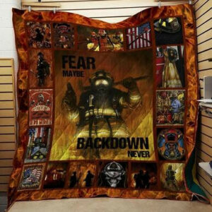 Quilt Blanket Firefighter 1114-8 Bn-4o  Size Single, Twin, Full, Queen, King, Super King