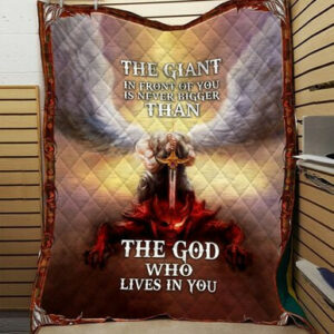 The God Who Lives In You Fabric 3d Quilt Blanket  Size Single, Twin, Full, Queen, King, Super King
