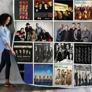 Backstreet Boys Albums Quilt Blanket 01  Size Single, Twin, Full, Queen, King, Super King