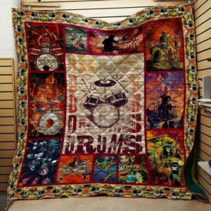 Drummer 3d Quilt Blanket N2701 84o02  Size Single, Twin, Full, Queen, King, Super King