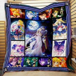 Pretty Soldier Sailor Moon Quilt Blanket P164 Pd  Size Single, Twin, Full, Queen, King, Super King