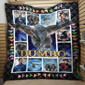 Dumbo Quilt Blanket 06  Size Single, Twin, Full, Queen, King, Super King