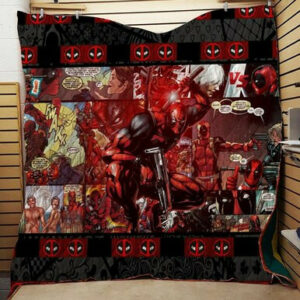 Deadpool 3d Quilt Blanket Tnov-11a  Size Single, Twin, Full, Queen, King, Super King